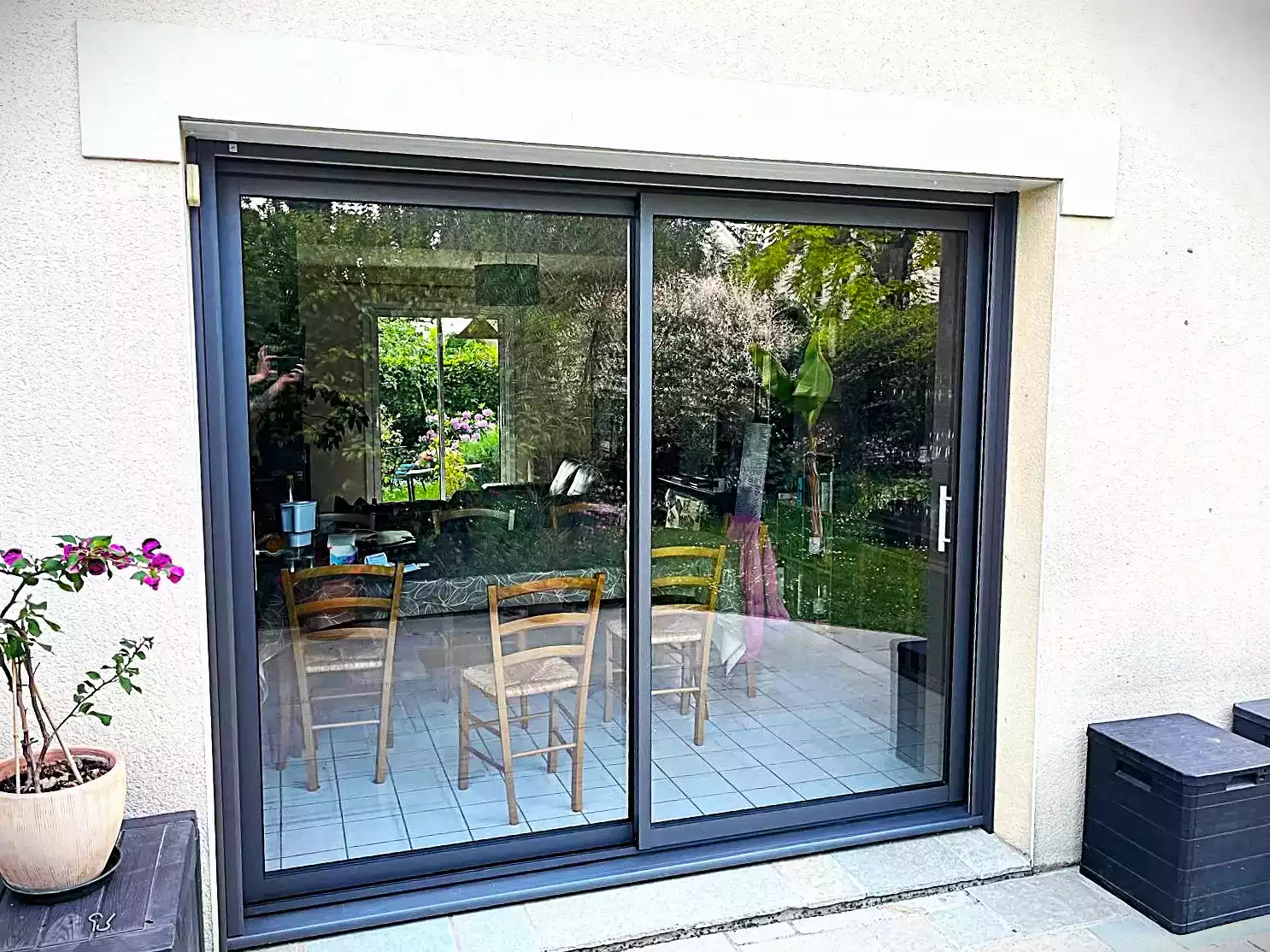 Baie vitrée Alu RAL 2900