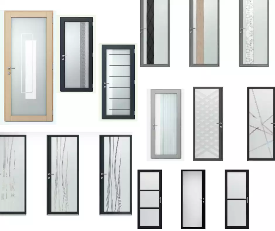 Choix des portes d'entrée vitrées chez Artimob à la Mézière