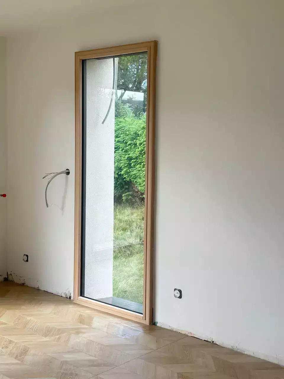 Fenêtre fixe maison rénovation Mixte Bois-alu MéO