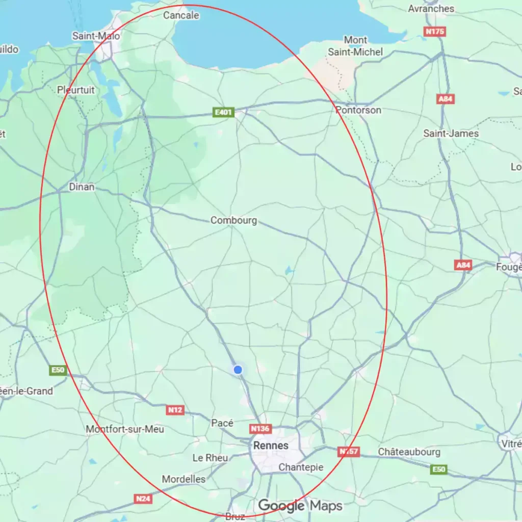 Zone d'intervention menuisier local en Ille-et-Vilaine pour changement des portes et fenêtres