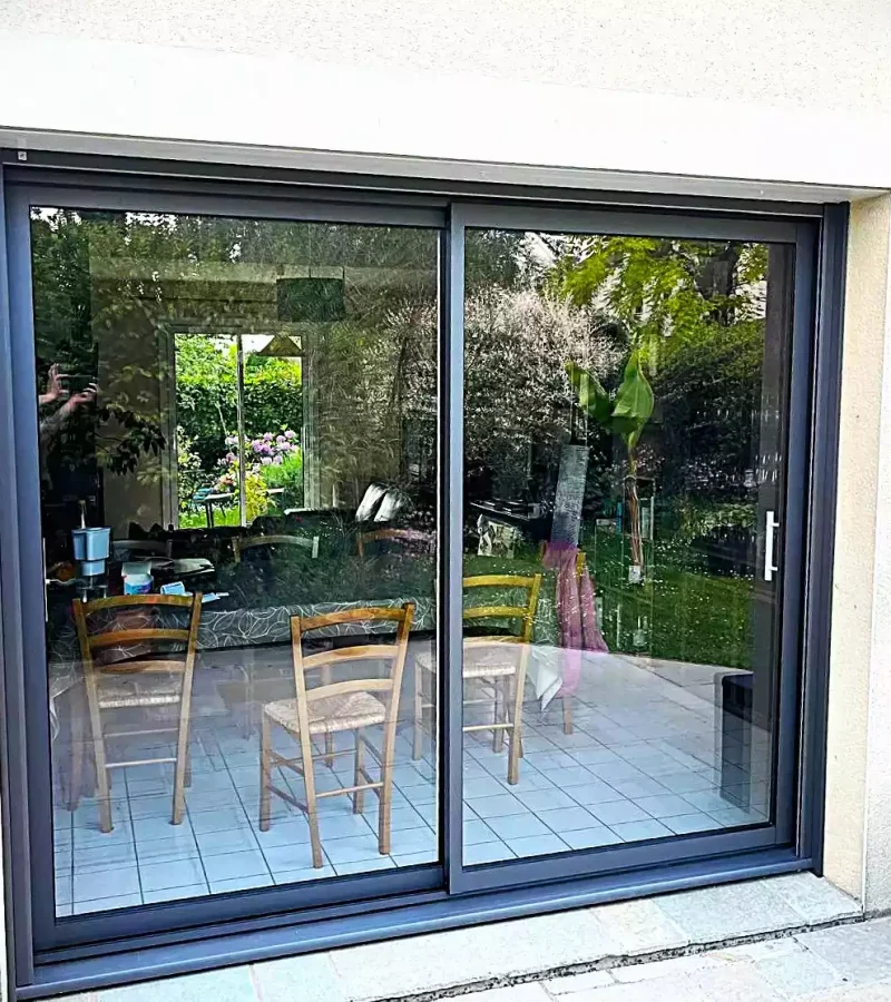 Baie vitrée Alu RAL 2900