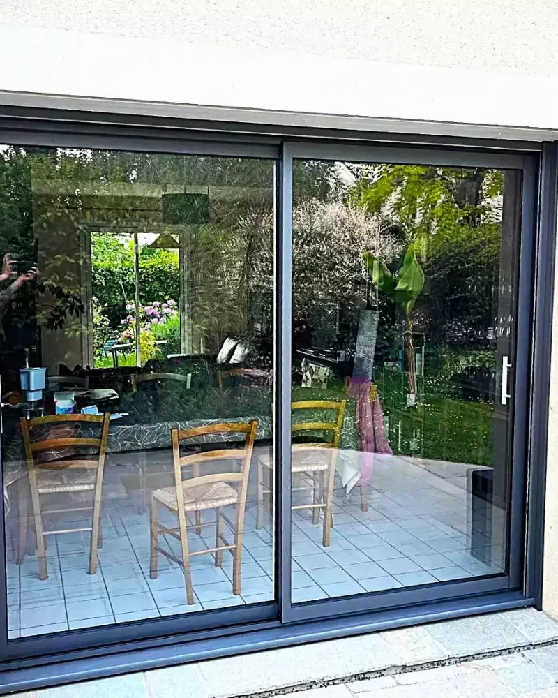 Baie vitrée Alu RAL 2900