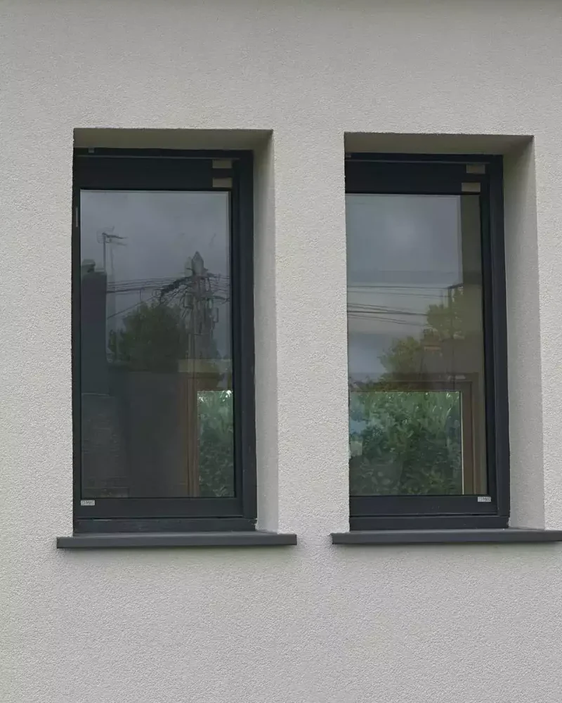 Fenêtres 1 vantaux maison rénovation Mixte Bois-alu RAL2900 MéO