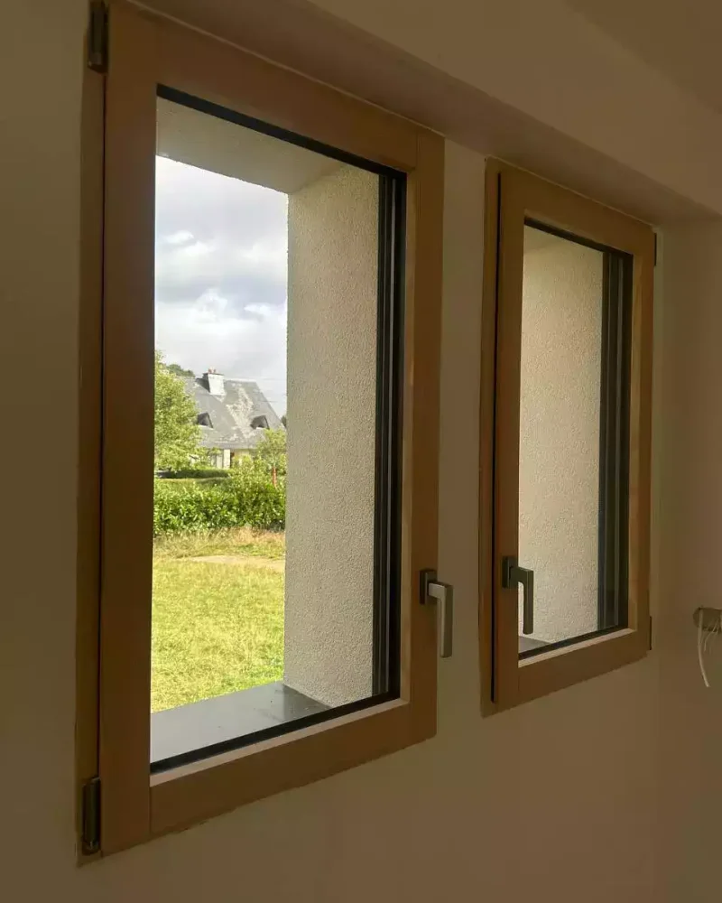 Fenêtres 1 vantaux maison rénovation Mixte Bois-alu MéO