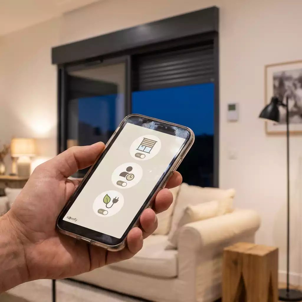 Maison connectée par la solution domotique Somfy
