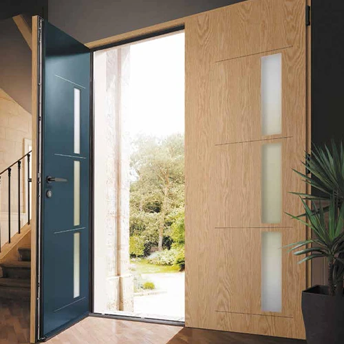 Porte d'entrée aluminium/bois marque française MéO